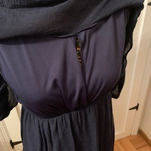 Maternal America Dresses - Maternal America. Navy Blue overlay nursing dress Maternal America Dresses - Maternal America. Navy Blue overlay nursing dress